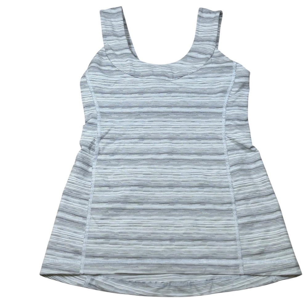 Lululemon Scoop Neck‎ Tank Top Athletic Built-In Bra Workout Sleeveless Size 4